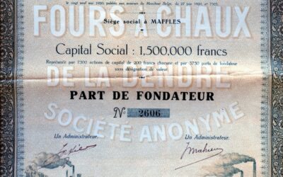 Les Carrières et Fours à Chaux de la Dendre en 1920